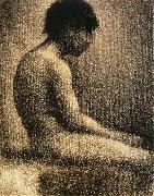 Georges Seurat The seated Teenager France oil painting artist